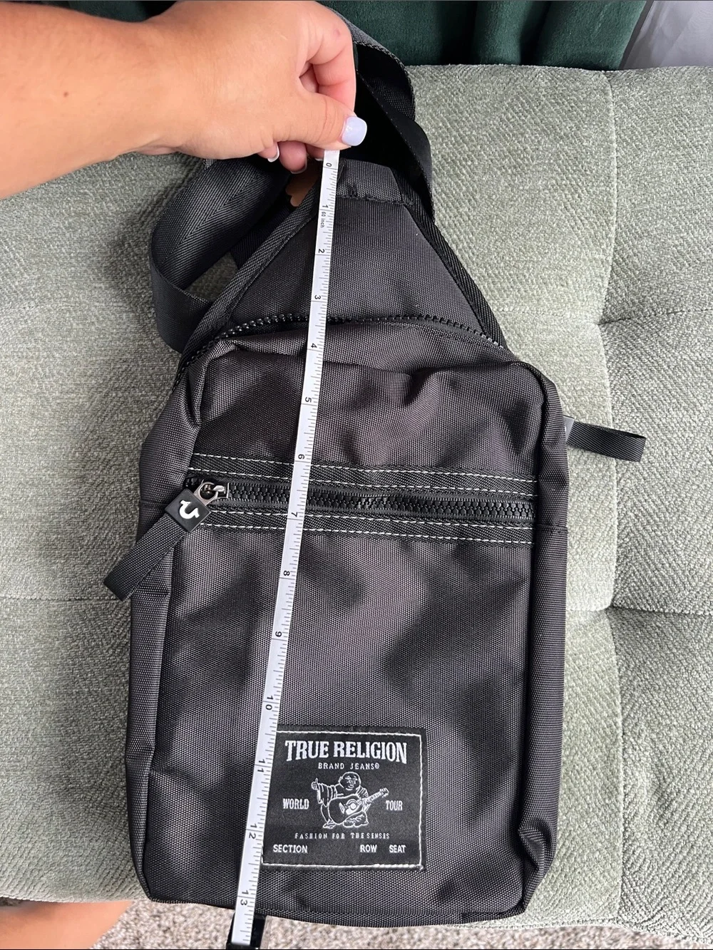 True Religion Black Men’s Sling Belt Bag